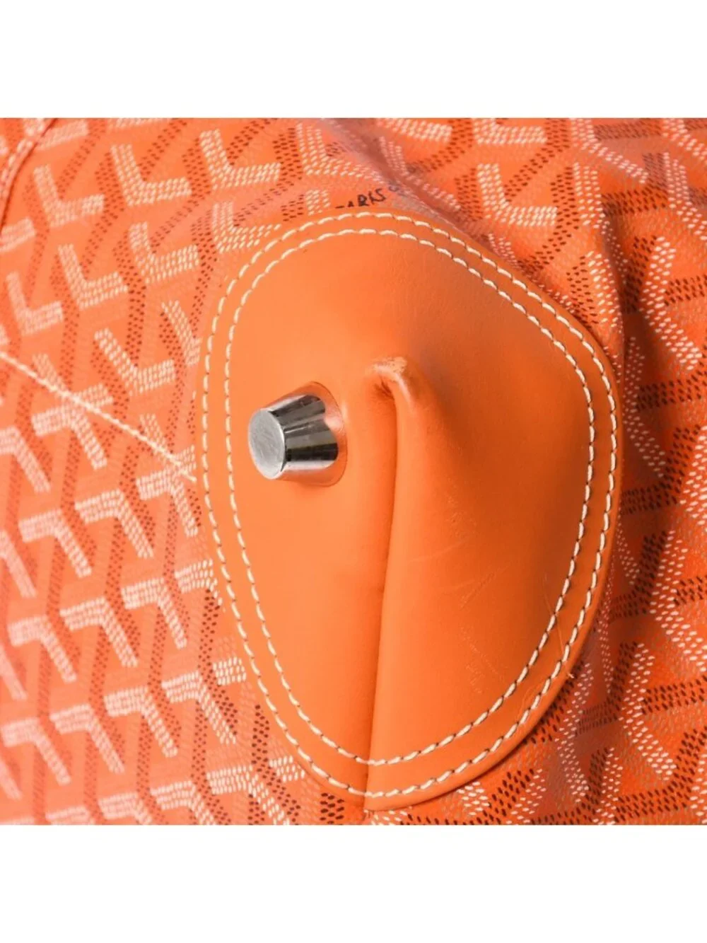 Goyard Boston Bag Back Boeing 45 Orange All Over Print